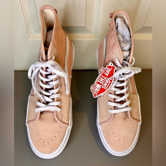 “Vans” NWT ‘Dusty Rose’ Pink High Tops Wafflecup Sole Size 11 Women’s 9.5 Men’s - Picture 1 of 13